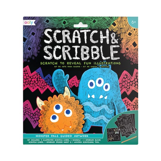 OOLY Scratch &#x26; Scribble Monster Pals Art Kit